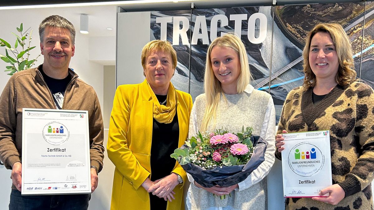 TRACTO wurde erneut zum familienfreundlichen Unternehmen zertifiziert. von privat