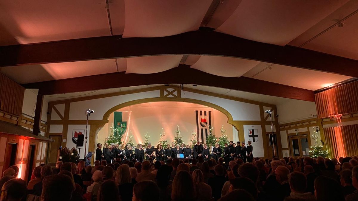 Der Frauenchor „Hel-Canto“ lädt zum Winterlichter-Konzert in der Heldener Schützenhalle ein. von privat
