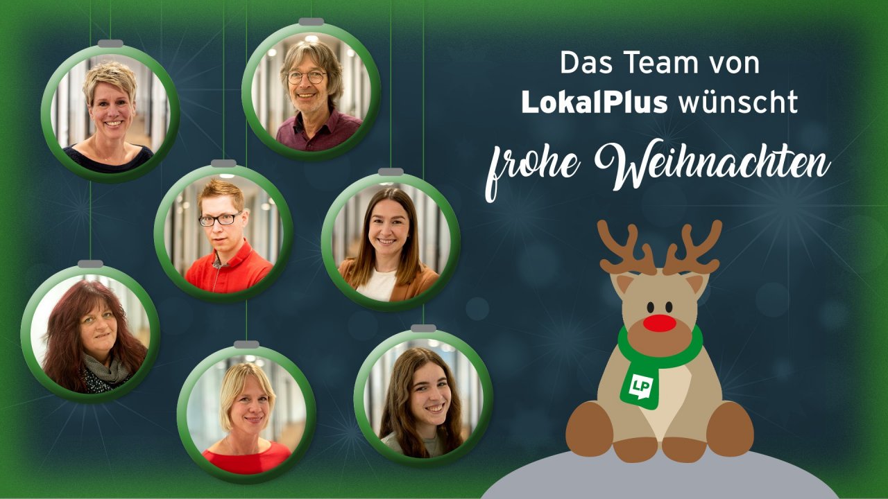 Das LokalPlus-Redaktionsteam wünscht allen Lesern frohe Weihnachten. von Grafik: Ralph Schneider