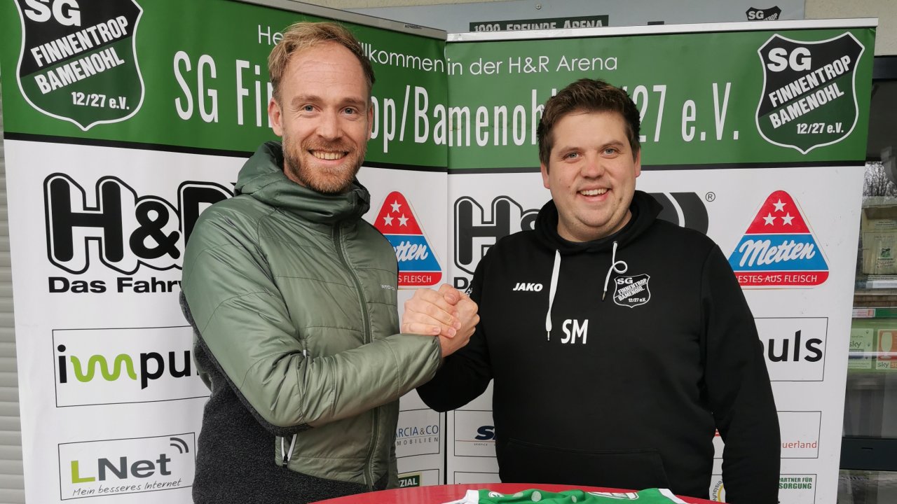 Jan Hüttemann (links) übernimmt bei der SG Finnentrop/Bamenohl in der kommenden Saison den Posten des sportlichen Leiters Simon Machula (rechts). von privat
