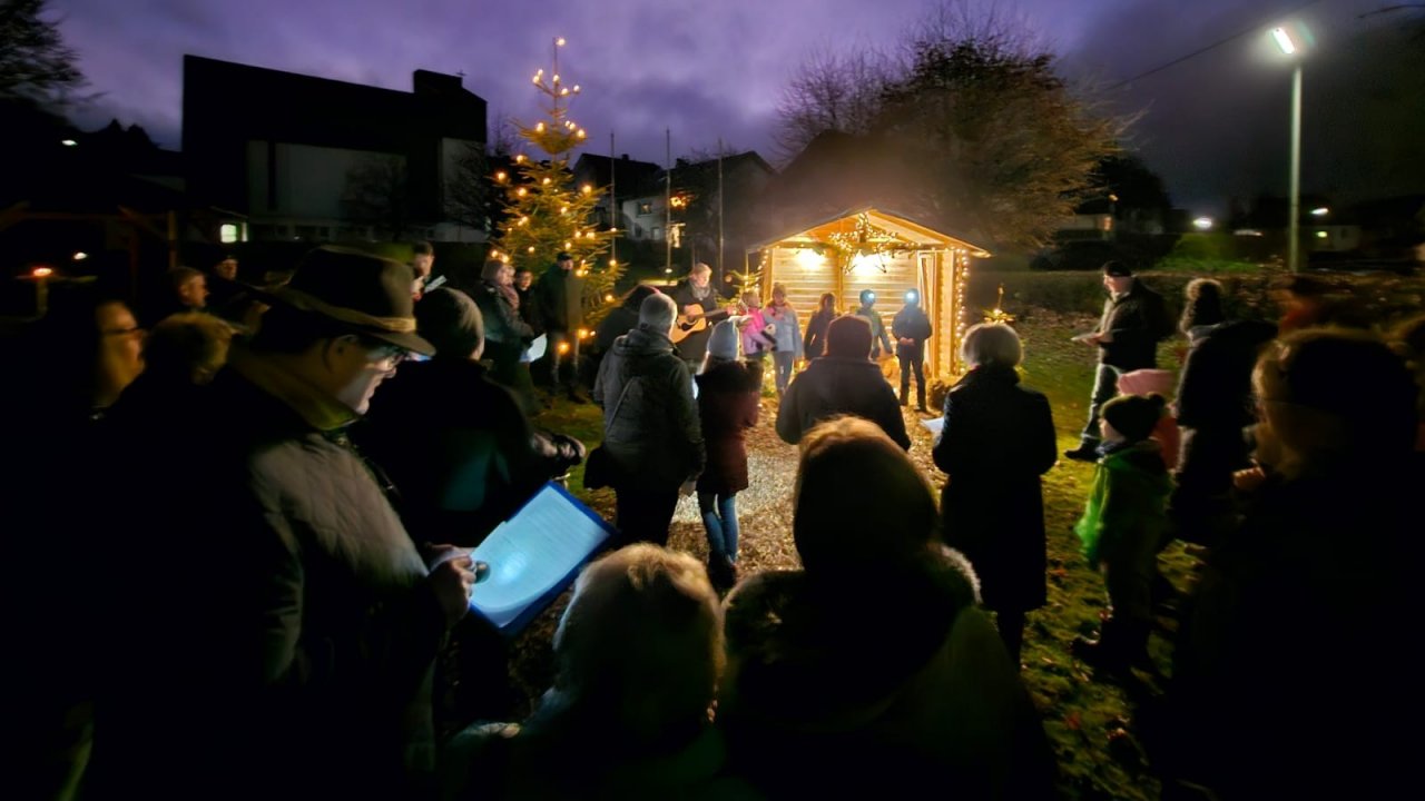 Die Würdinghauser Outdoorkrippe war teil der Kirchhundemer Weihnachtswunder-Aktion. von privat