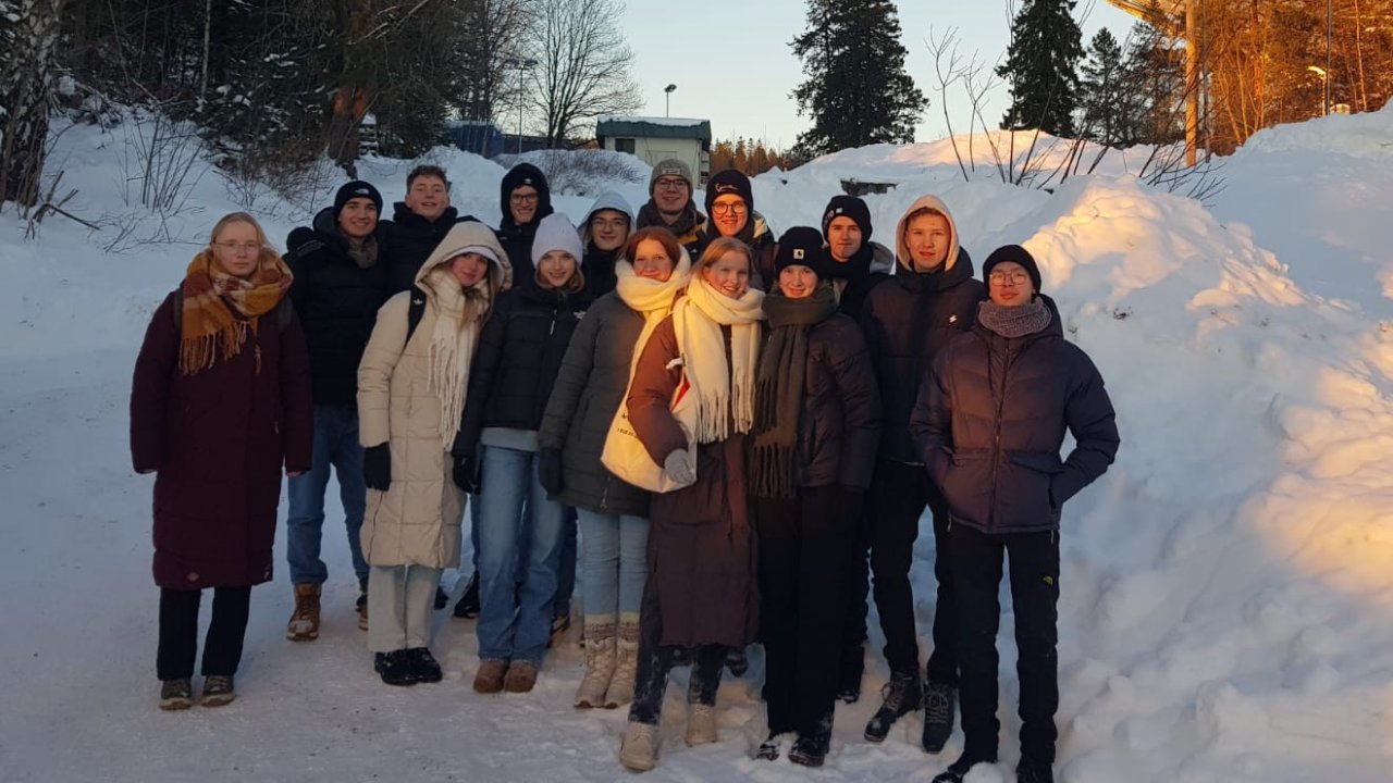Eine Gruppe von Schülern aus der Q1 des Städtischen Gymnasiums Lennestadt war jetzt zu Besuch in Norwegen. von privat
