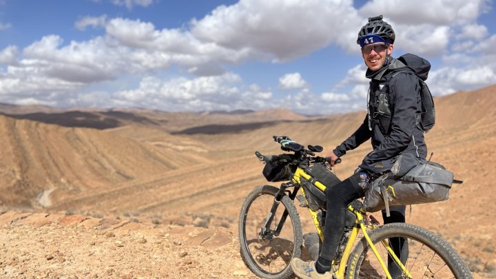 Fabian Wurm beim Radrennen in Marokko