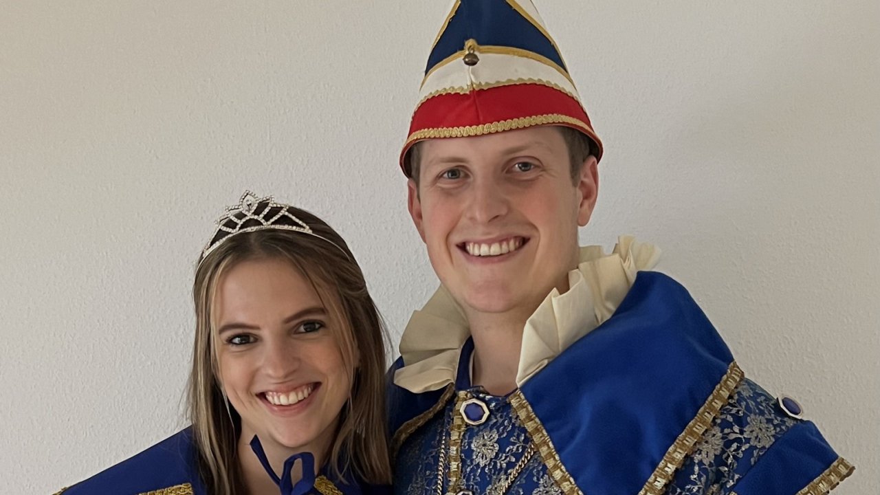 Das Prinzenpaar Prinz Moritz Häner und Greta Heuel. von privat
