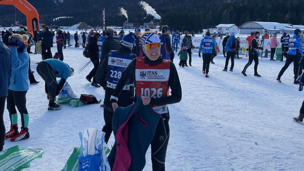Carmen Otto nahm am 47. Volkslanglauf in Toblach teil. von privat