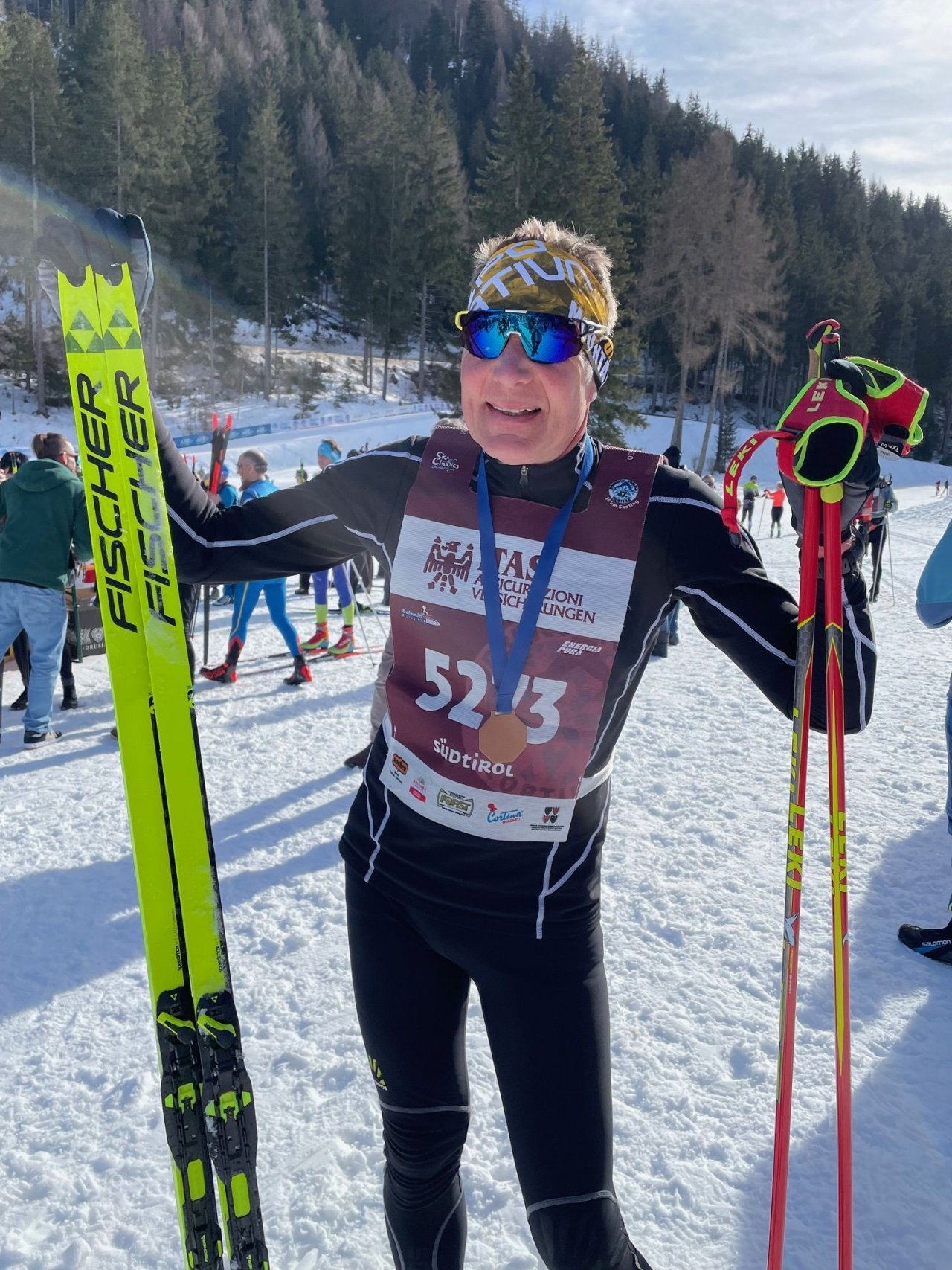 Auch Peter Schneider ging auf die Piste. von privat
