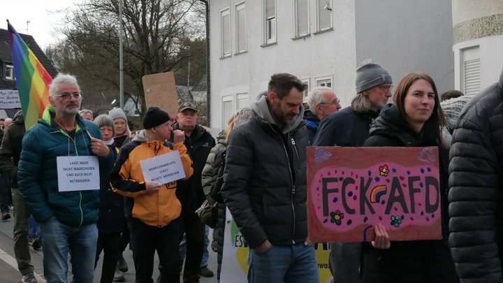 Impressionen von der Demonstration in Heggen am 25. Februar 2024.
