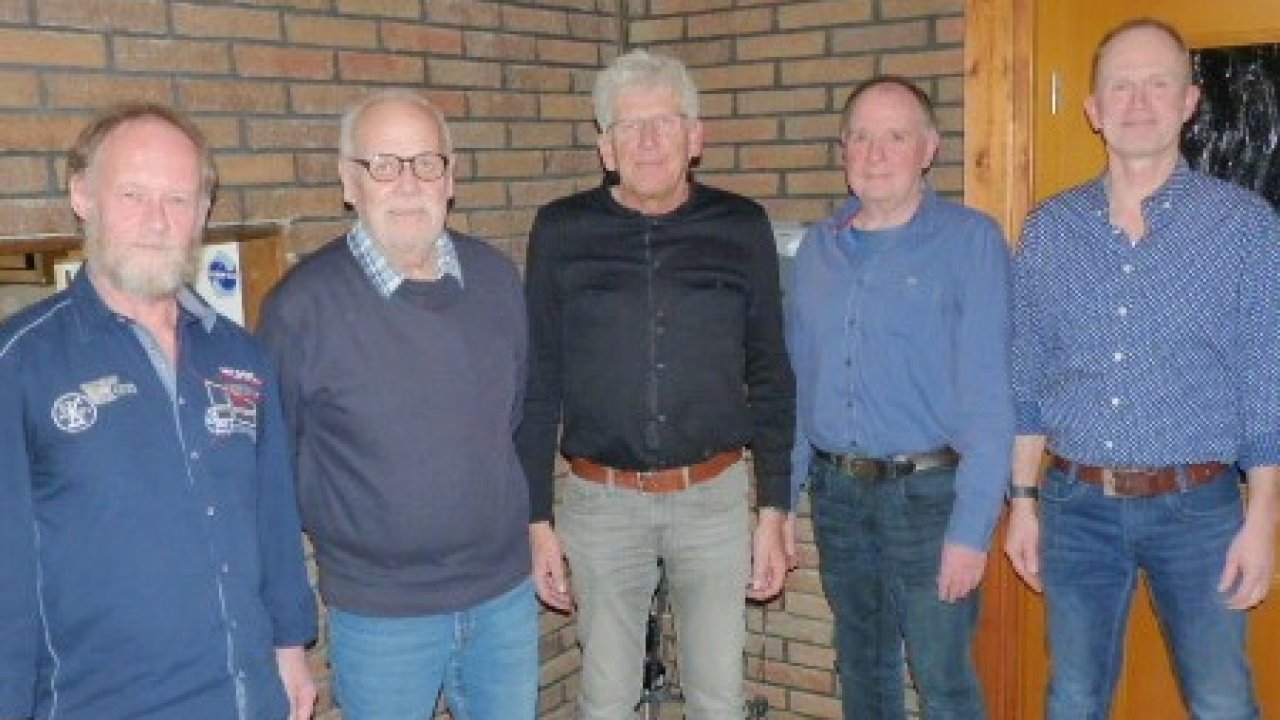 Ehrungen beim SGV Langenei: (v.l.) Thomas Brüggemann, Hermann Schulte, Johannes Hebbecker, Stefan Friedhoff und Dirk Gehle. von privat