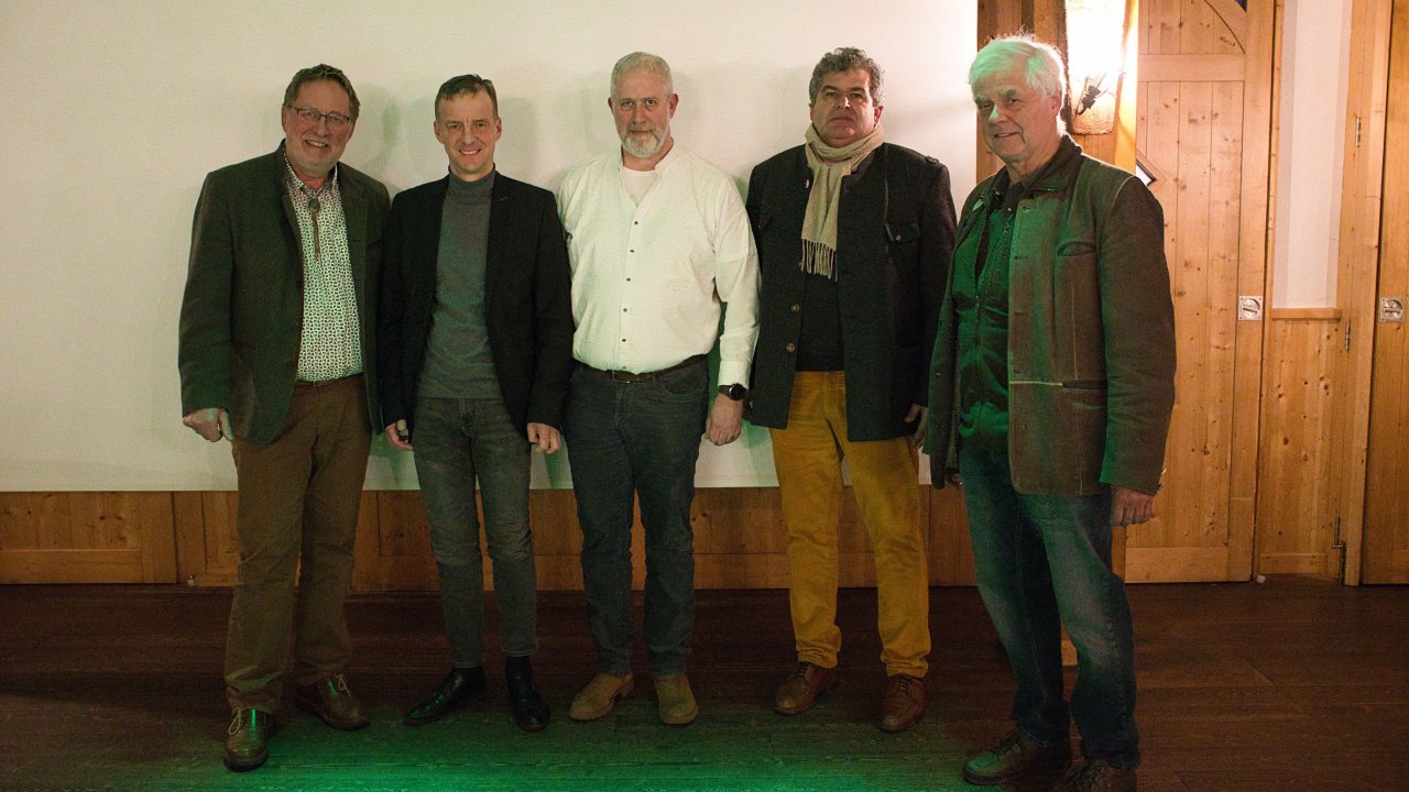 Karl-Josef Fischer, Bernd Clemens, Michael Quiter, Dr. Michael Petrak sowie Prof. Dr. Dr. Sven Herzog (von links). von Maria Häuser