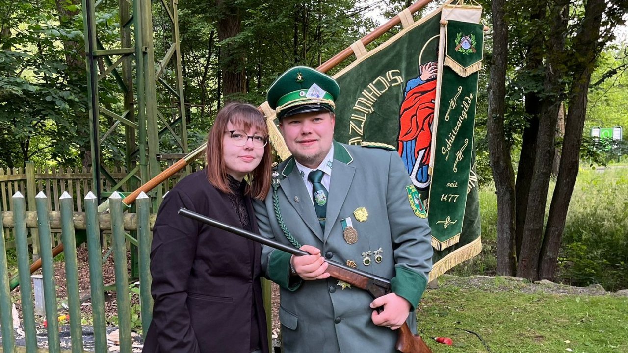 Die St. Clemens-Schützen regiert das Königspaar Patrick Bruder und Diandra Büngener. von Leonie Diehl