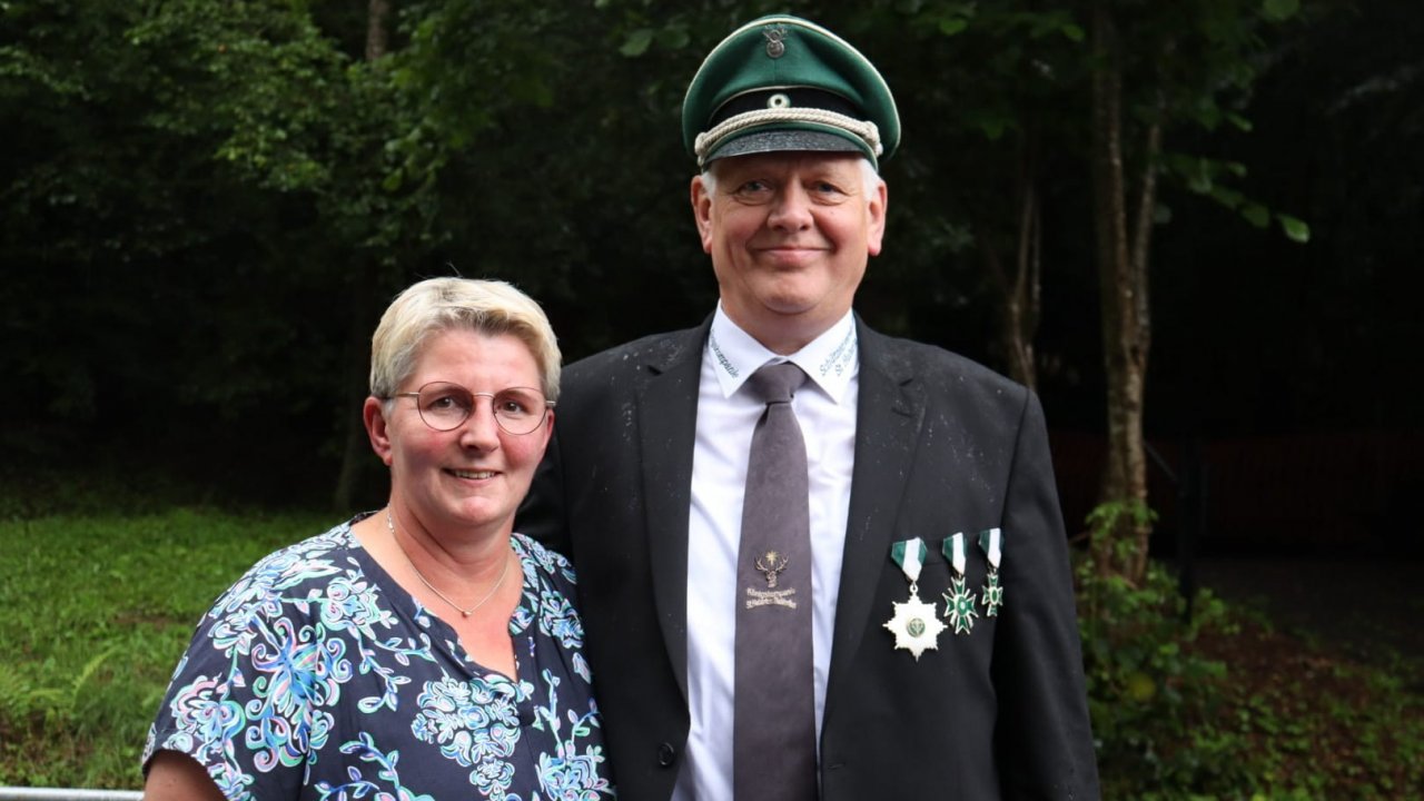Das neue Königspaar Markus und Sandra de Vries. von Mona Pospischil