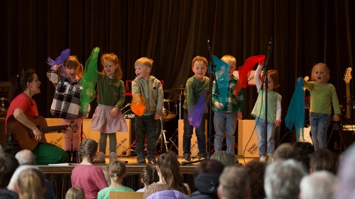 Auch die kleinsten Musiker der Musikschule Drolshagen begeisterten das Publikum.