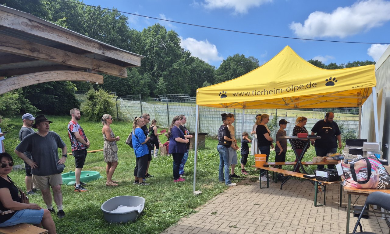 Gut besucht war das Sommerfest am Tierheim Olpe. von privat