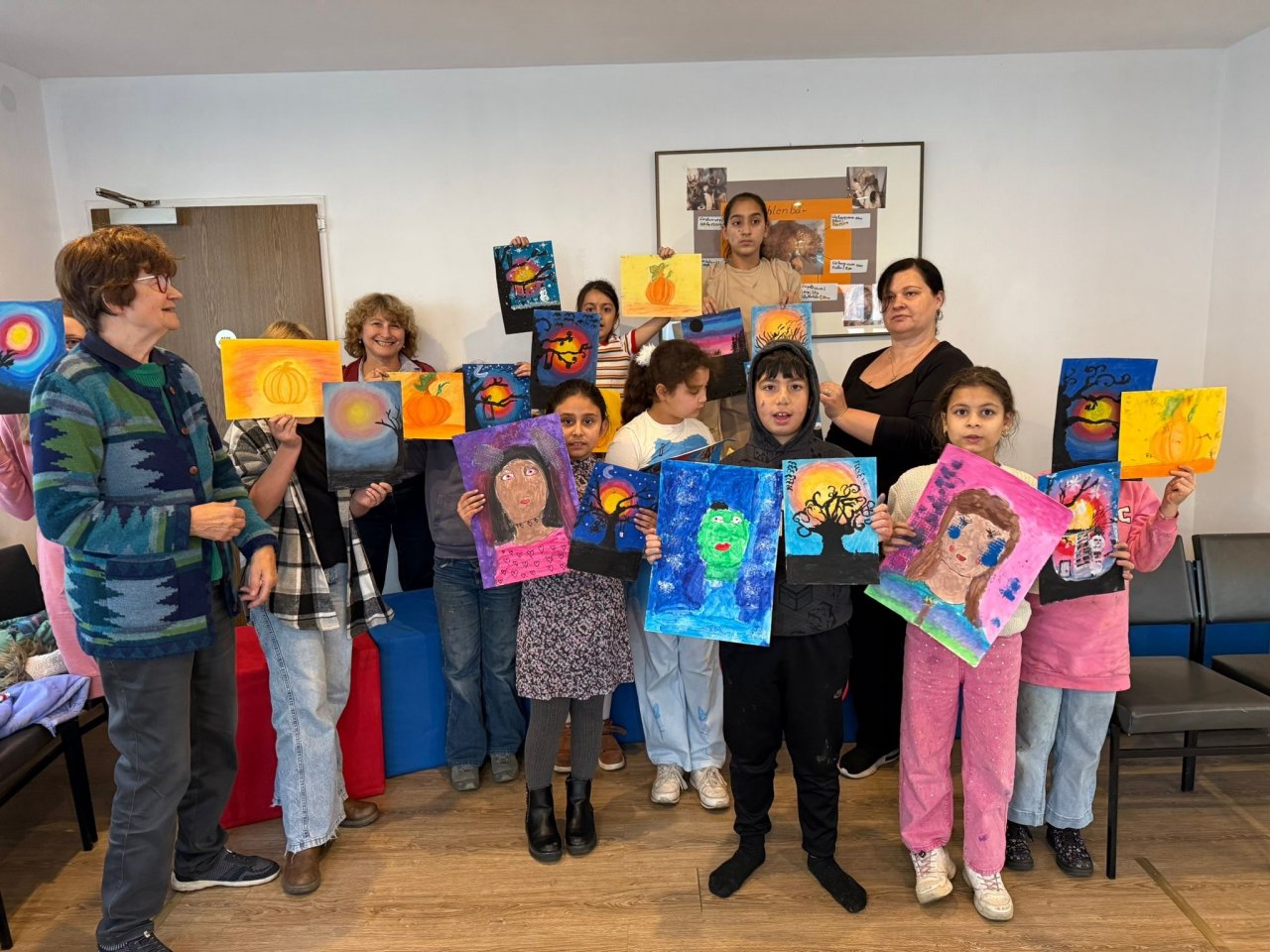 Der Deutsche Kinderschutzbund Kreis Olpe und das Südsauerlandmuseum haben einen Malkurs für Kinder organisiert. von privat