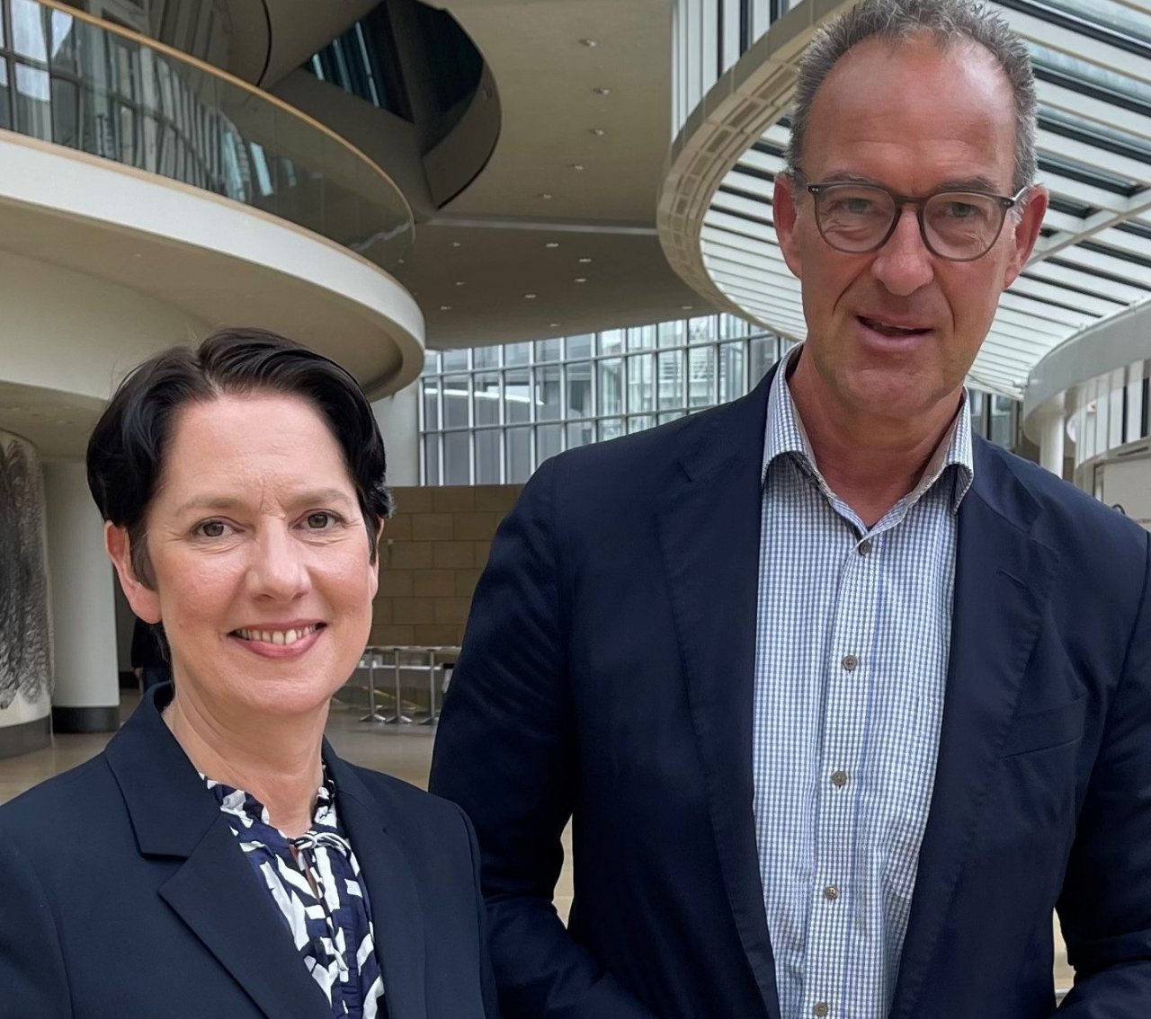 Ministerin Silke Gorißen und MdL Jochen Ritter. von privat