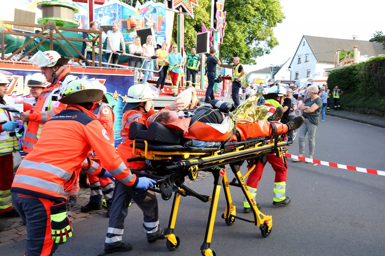 Das Sicherheitskonzept der Kirmes hat einen hohen Stellenwert: 2023 wurde es öffentlich erprobt. von Thomas Fiebiger