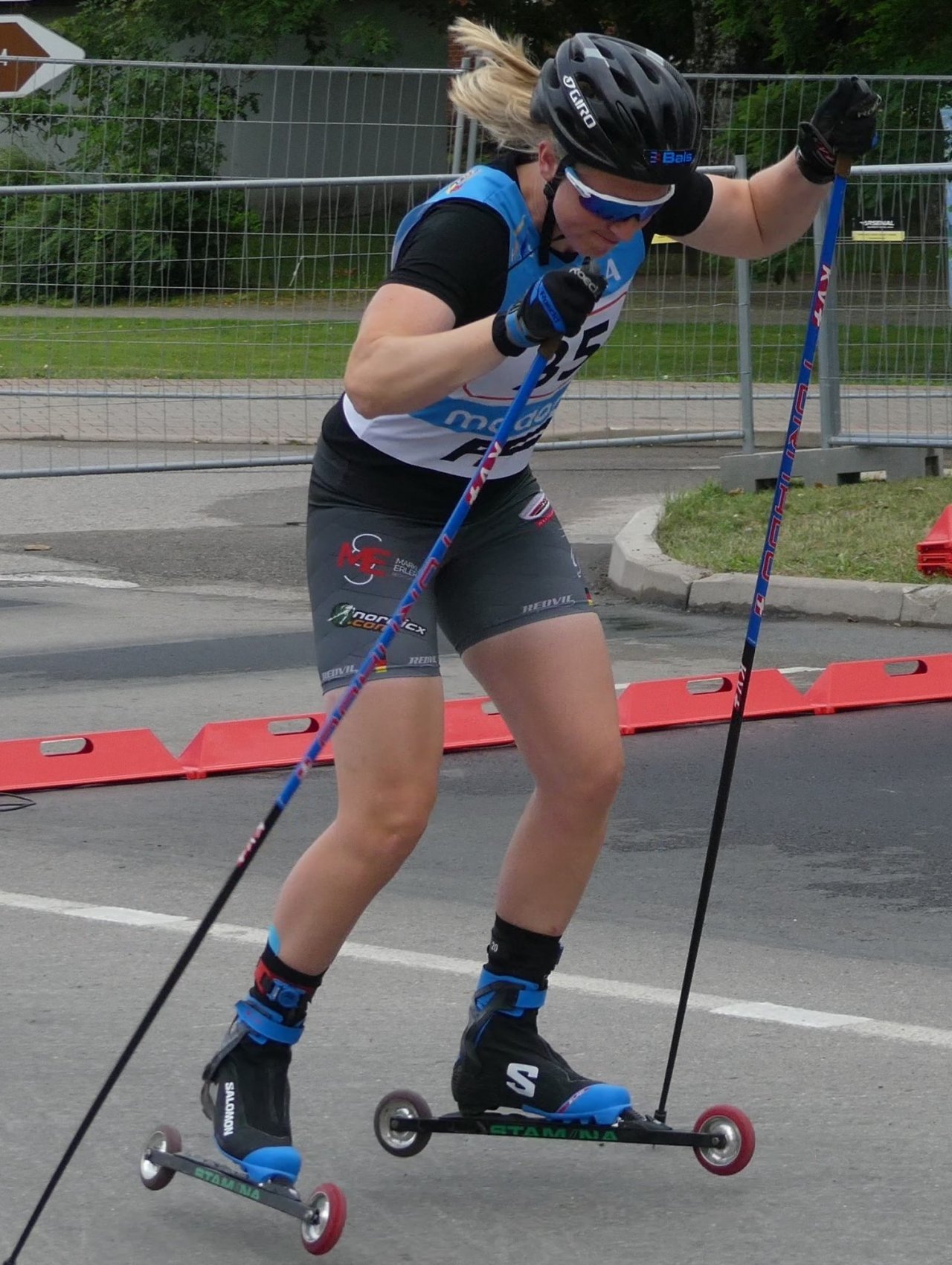 Meina Schöttes nahm am Rollski-Weltcup in Madona (Lettland) teil und schnitt sehr gut ab. von privat