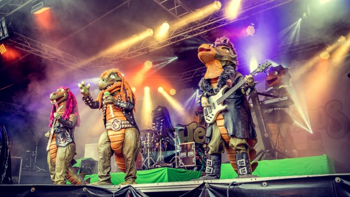 Die Heavysaurus treten beim Indian Summer in Elspe auf.