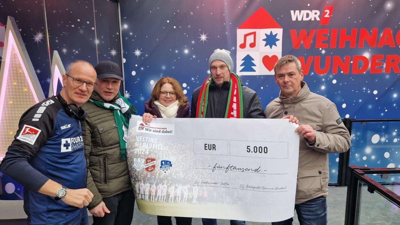 SG Serkenrode/Fretter sammelt 5.000 Euro für das