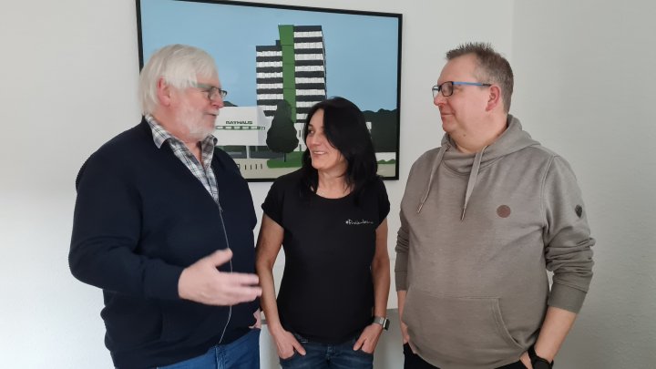Nahmen Stellung zu den explodierten Rathaus-Kosten (v.l.): Volker Reichel, Zaklina Marjanovic und...