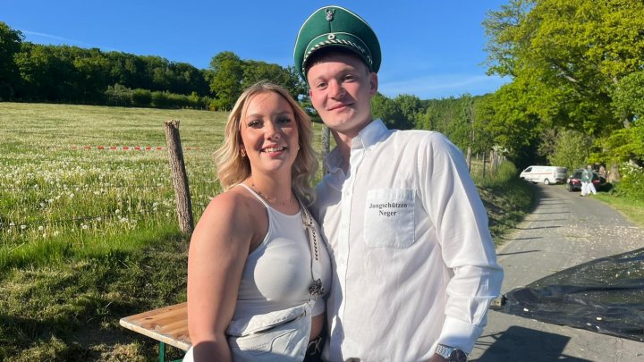 Das neue Schützenkönigspaar der Heimatschutzverein Neger Christan Grammel und Kristin Mäteling.