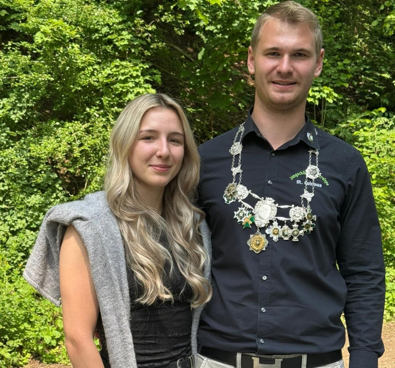Das neue Oberelsper Jungschützen-Königspaar: Henning Richard und Nina Cafuta. von Kerstin Sauer
