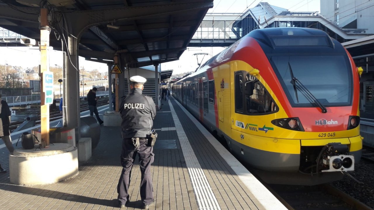 Symbolfoto: Bundespolizei im Hauptbahnhof Siegen von Bundespolizei