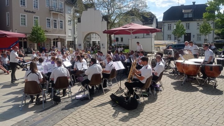 Der Musikzug Attendorn unter Leitung von Markus Brüggemann.