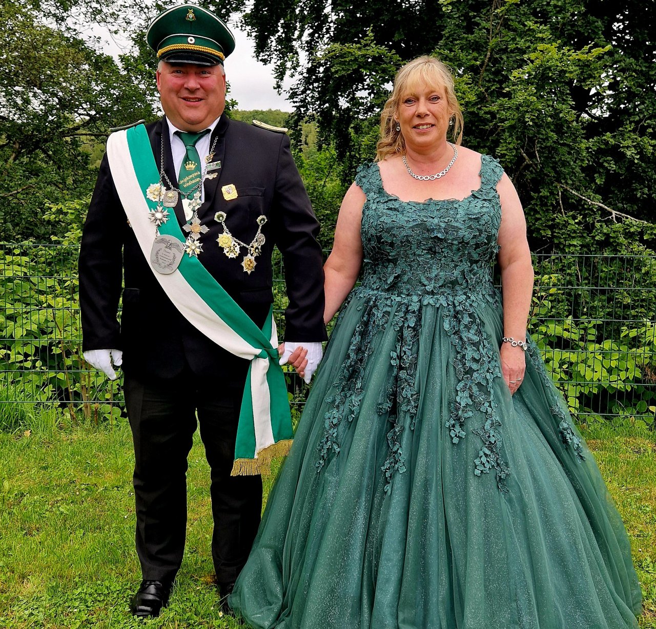 Das amtierende Schützenkaiserpaar der St. Antonius-Schützenbruderschaft Windhausen, Guido Springob und Ulrike Wach. von privat