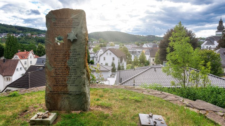 Der jüdische Friedhof, am Himmelsberg in Attendorn.