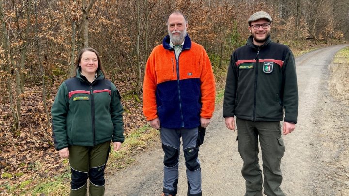 v.l.: Johanna Brinkschulte (FBB Kuhhelle), Jörg Scherwinski (FBB Drolshagen) und Timo Schmitt (FBB...