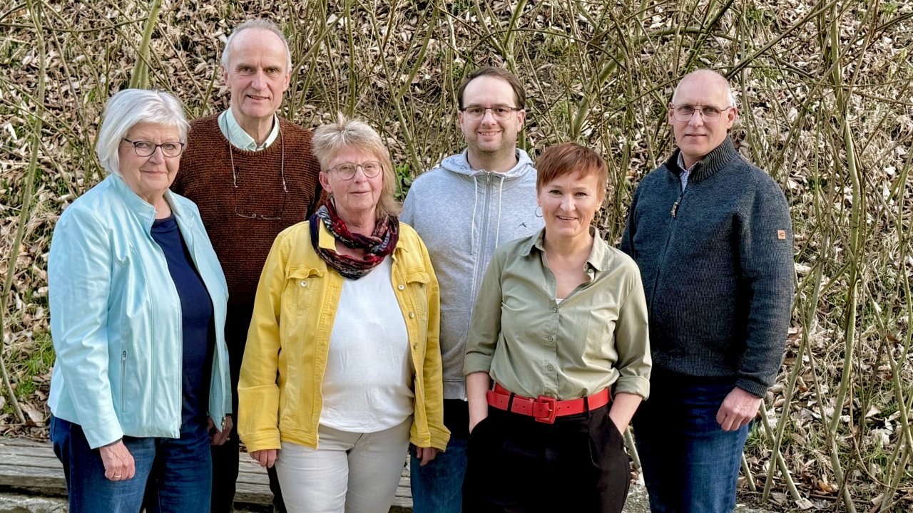 Die Kandidaten für die ersten sechs Plätze der Reserveliste (v.l.): Hiltrud Ochel, Elmar Holterhof, Marina Bünting, Michael Sackewitz, Tanja Beckmann-Scholl und Michael Bieker. von Bündnis 90/Die Grünen Wenden