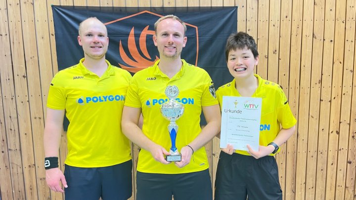 Philipp Schneider, Philipp Eising, Maximilian Nüsse (v.l.) haben sich im Pokal für die Deutschen...