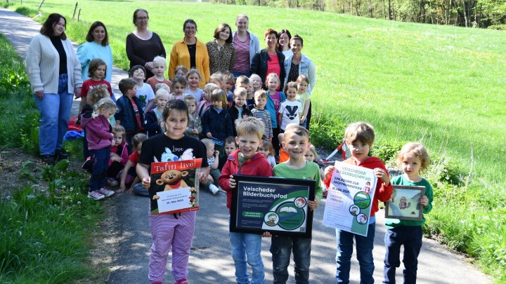 Die Kinder und die Erzieherinnen des Kindergartens „Ratz & Rübe“ freuen sich auf die...