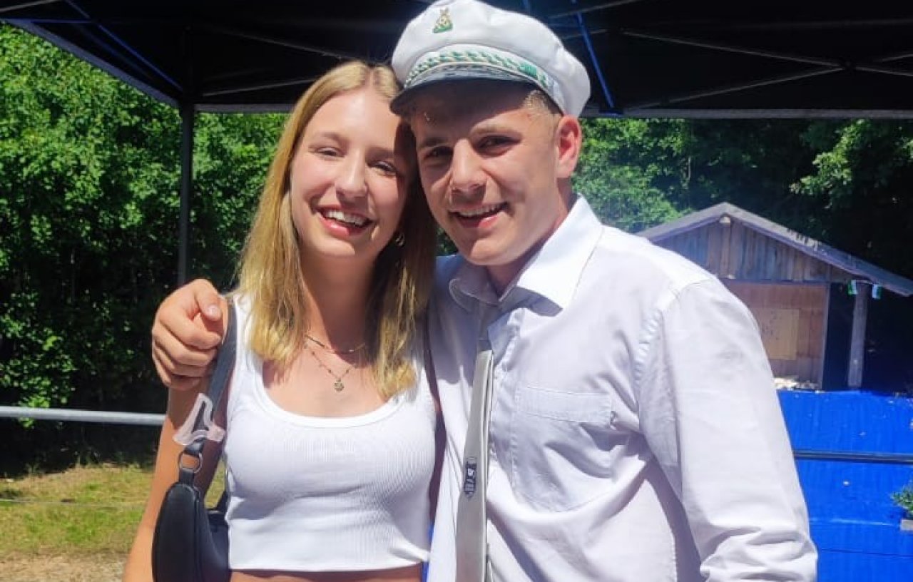 Jungschützenkönig Jim Hufnagel mit Alina Krone von Steffi Jung
