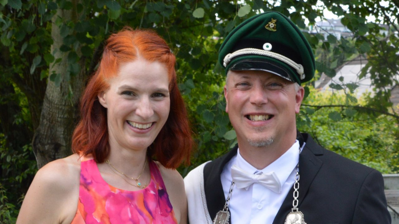 Bis Montag stehen Dirk und Nora Steukmann als Königspaar im Mittelpunkt. von privat