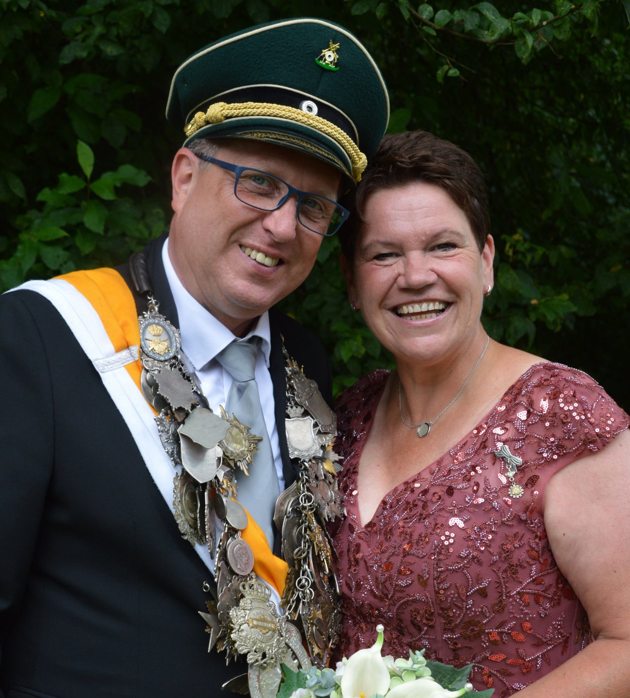 Das Kaiserpaar Ennest 2024: Andreas und Andrea Wehmeier. von privat