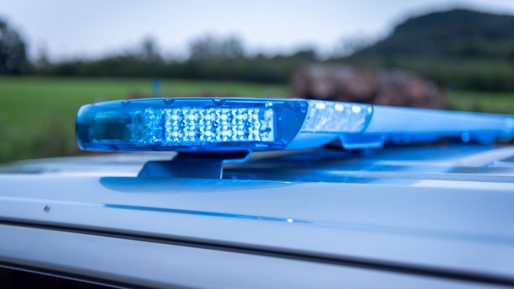 Symbolfoto für Polizei, Einsatz, Unfall, Blaulicht.