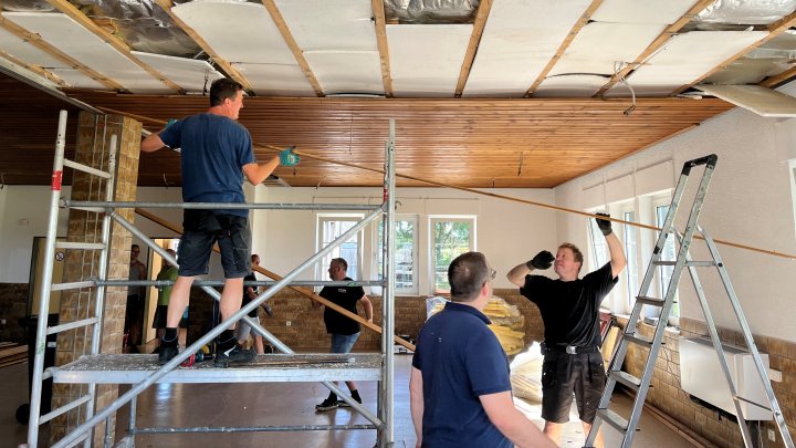 Punktlandung bei Restaurierung des Schützenheims Schönholthausen