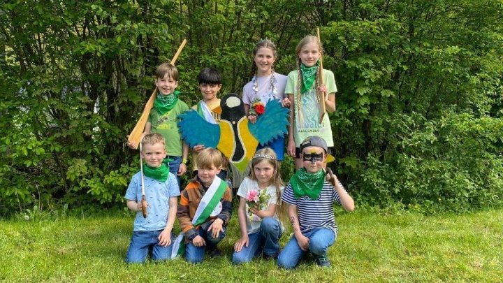 Kinderschützenkönigspaar Leonora und Janosch Brun und Kinderprinzenpaar Moritz Theile und Laura...