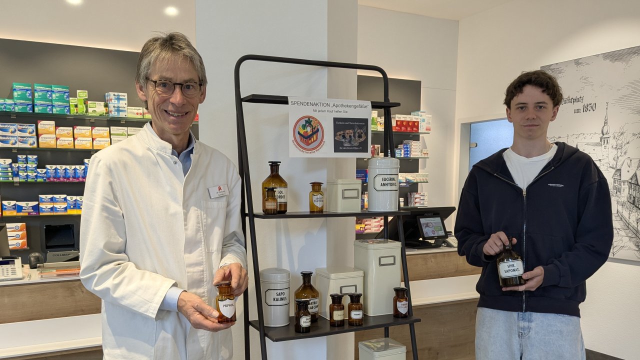 Besondere Idee: Alte Apothekerschätze für den guten Zweck