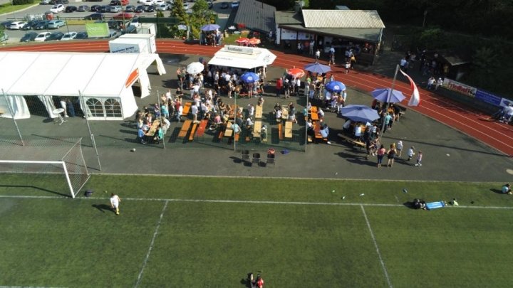 Der Sportpark am Giebelscheid aus der Vogelperspektive.
