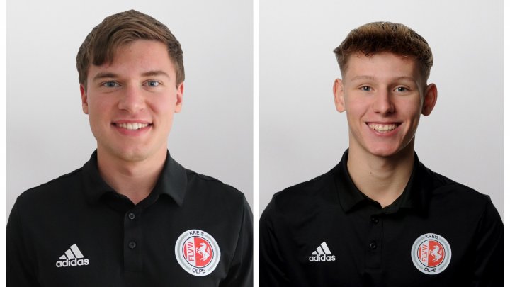 Erwin Hubert und Mika Soenneken steigen als Schiedsrichter in die Landesliga auf.