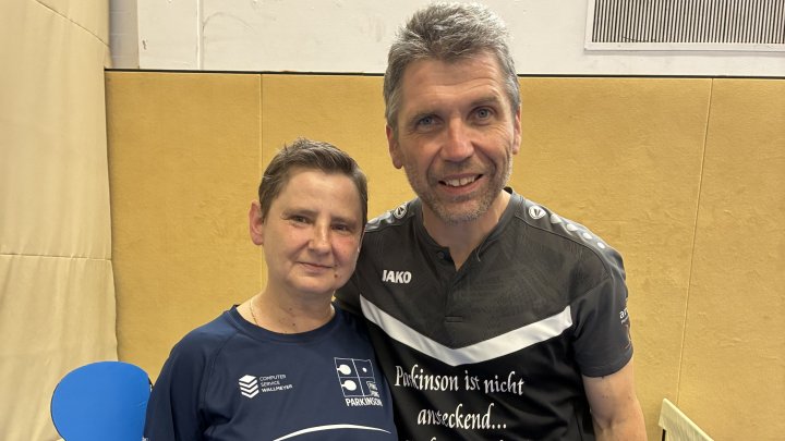 Anett Otto (l.) und Andreas Koch: Erfolgreich bei den German Open im Ping-Pong-Parkinson.