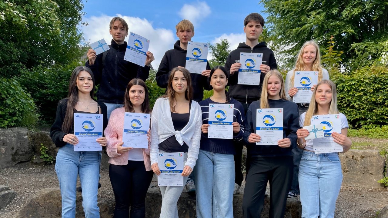 Die Landespreisträger der St.-Ursula-Realschule beim Europäischen Wettbewerb 2025. von St.-Ursula-Realschule