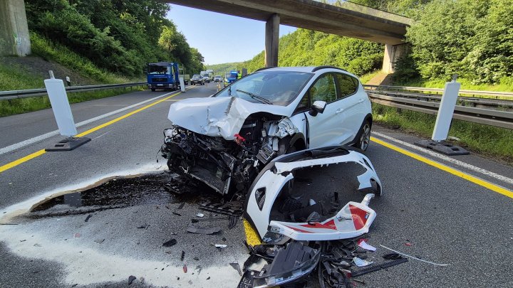 Ein Unfall am Montagmorgen, 16. Juni, auf der A 45 hatte massive Verkehrsauswirkungen.
