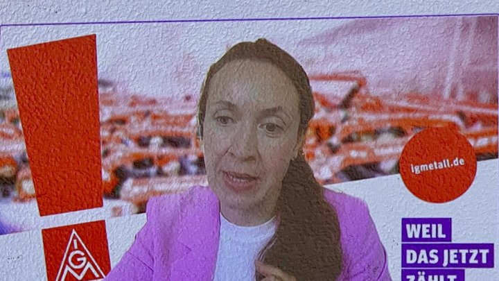 Tatjana Funke, die Bezirkssekretärin der IG Metall NRW.