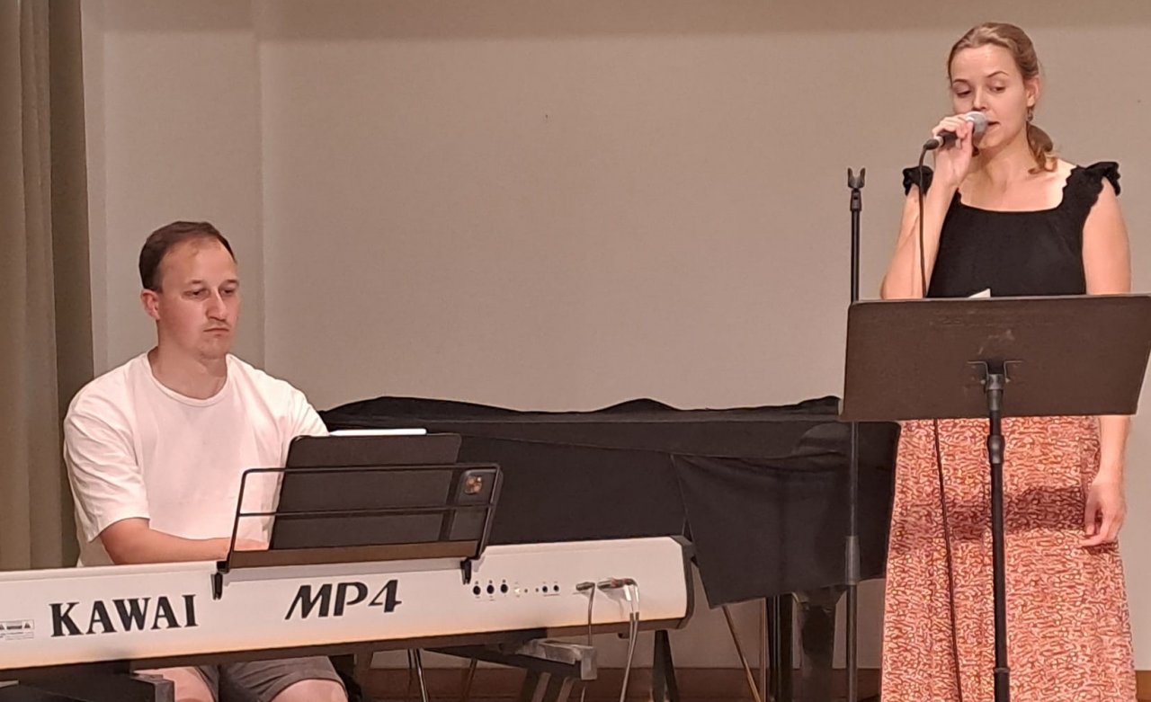 Mona Kaiser und Doron Geiler sorgten für die musikalische Untermalung. von privat