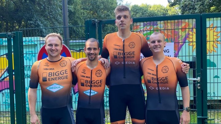 v.l.: Lukas Scholl, Noah Köster, Maximilian Willmes und Tobias Frettlöh.