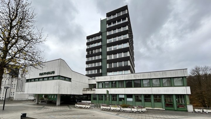 Das Rathaus der Kreisstadt Olpe.